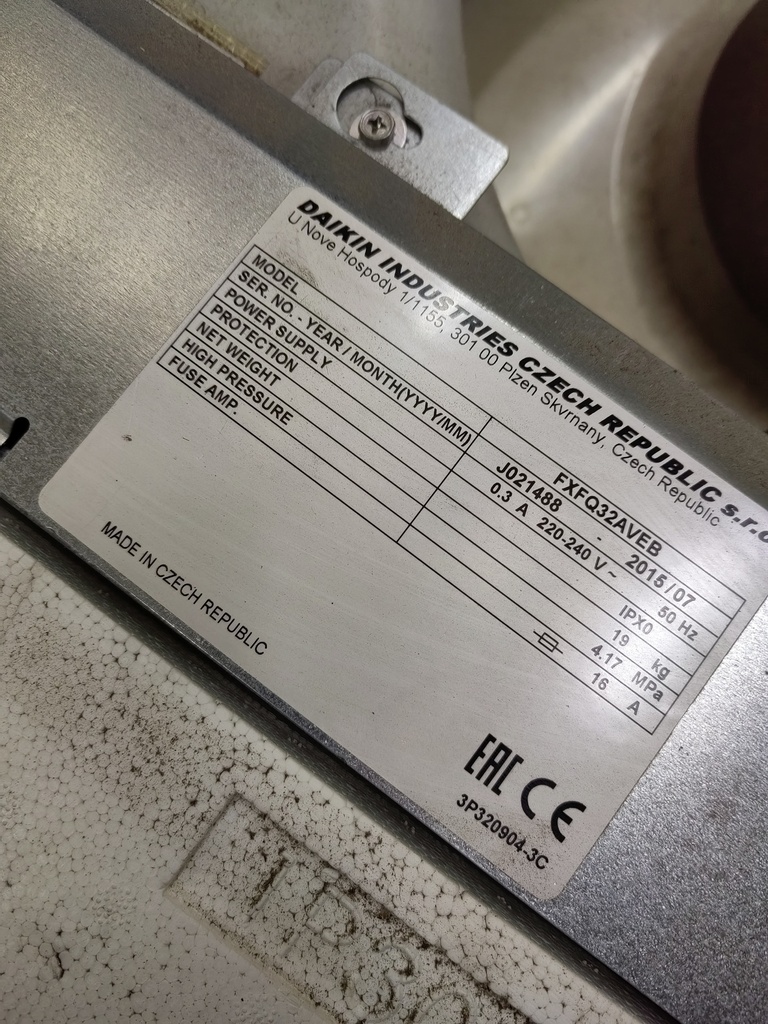 Daikin FXFQ32AVEB (SN:J021488)