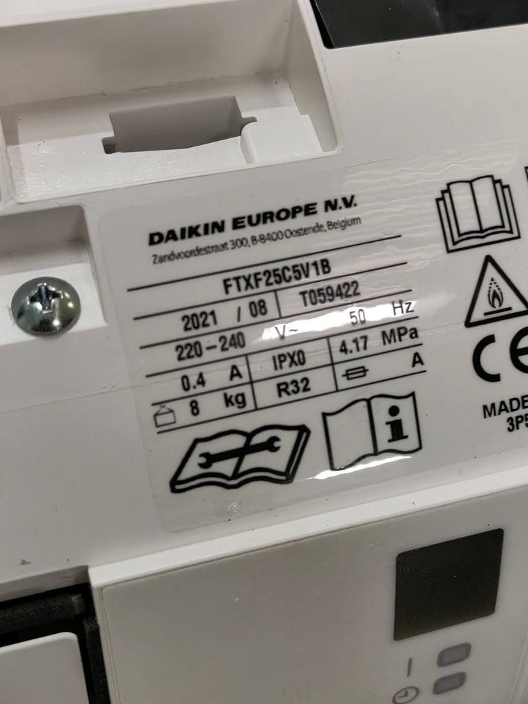 Daikin FTXF25C5V1B (SN:T059422)