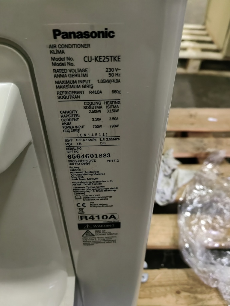Panasonic CU-KE25TKE (SN:6564601883)