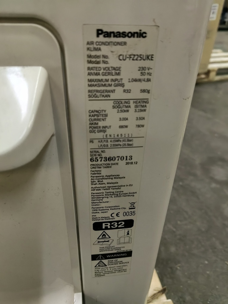 Panasonic CU-FZ25UKE (SN:6573607013)
