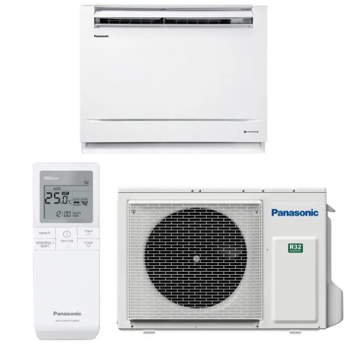📦Panasonic 5,0kW Padlóra állítható inverteres klíma szett (CS-Z50UFEAW, CU-Z50UBEA)