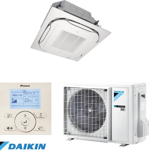 📦Daikin 13,4kW Sky Air Kazettás klíma szett dekorációs panel és távirányító nélkül (FCAG140BVEB, AZAS140M7Y1B)