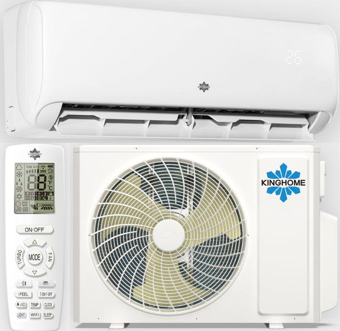 📦Kinghome 2,5kW Primor inverteres klíma szett (KWH09AZAXB-K6DNA1CG/I, KWH09AWAXB-K6DNA1C/O)