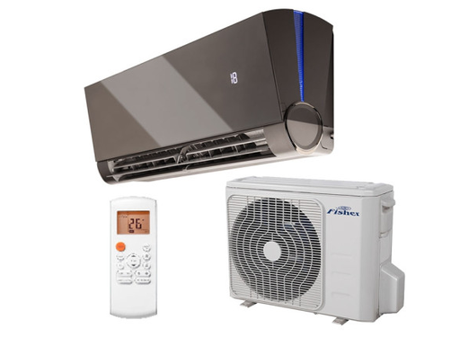 📦Fisher 3,52kW Art inverteres oldalfali antracit klíma szett (FSAUIF-ART-123AE3-B,FSOAIF-Art-123AE3)