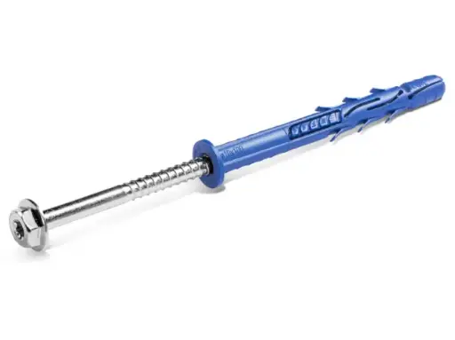 Rawlplug 10x200mm FF1 - Lapos peremű dübel, hatlapfejű csavarral 25db/doobz (R-FF1-N-10K200)