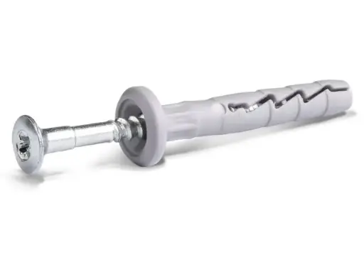 Rawlplug 6x60mm Lapos peremmel dübel+beüthető csavar 100db/doboz (FX-06K060)